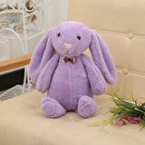 Uyku Arkadaşım PAPYONLU Uzun Kulak 65 cm Peluş Tavşan ve Eğitici Eğlenceli Etkinlik SETİ