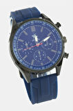 Lacivert Renkli Silikon Kayışlı Erkek Kol Saati