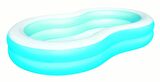 Şişirme POMPALI, Bestway 54117 Jumbo Oval Renkli Aile Havuzu SETİ