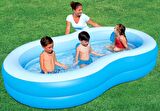 Şişirme POMPALI, Bestway 54117 Jumbo Oval Renkli Aile Havuzu SETİ