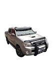 Toyota Hilux Ön Cam Güneşliği Siperlik Akrilik Vizör Şapka Terek (ABS) Piano Black 2006-2012