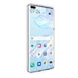 Smcase Huawei P40 Kılıf Lüks Silikon  Tam Kapatan Ekran Koruyucu