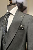 Guild Milos Slim Fit Siyah Takım Elbise