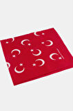 Ay Yıldız Desenli Bandana 50*50