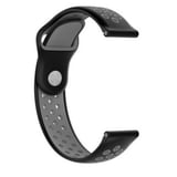 Gpack Huawei Watch GT2 42mm Elegant Kordon Delikli Çift Renk Silikon