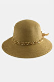 Fiyong Zincir Örgülü Hasır Şapka