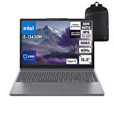 Lenovo Ideapad Slim 3 i5-13420H 16-GBDDR5 1 TBSSD Intel UHD Graphics 15.3" WUXGA Windows 10 Home + HMF Sırt Çantası 83K1004ETRHMF66