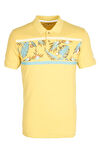 Erkek Polo Yaka Tişört Desenli Sarı %100 Pamuk Slim Fit T-shirt NCS JEANS 1179