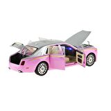 1:20 Ölçek Die-cast model Süper lüx Araba Metal Işıklı 26Cm Pembe