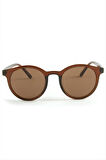 Oval Kahverengi Güneş Gözlüğü