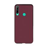Smcase Huawei P40 Lite E Kılıf Mat Silikon  Nano Ekran Koruyucu 