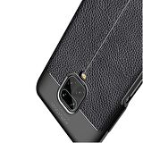 Smcase Xiaomi Redmi Note 9 Pro Kılıf Deri Dokulu Silikon
