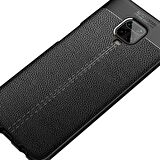 Smcase Xiaomi Redmi Note 9 Pro Kılıf Deri Dokulu Silikon