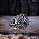 MİKRO TAŞLI 925 AYAR GÜMÜŞ ERKEK YÜZÜK