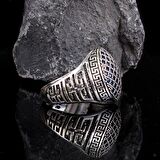 MİKRO TAŞLI 925 AYAR GÜMÜŞ ERKEK YÜZÜK