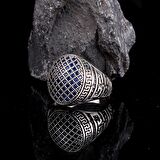 MİKRO TAŞLI 925 AYAR GÜMÜŞ ERKEK YÜZÜK