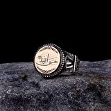 HASBİYALLAH YAZILI 925 AYAR GÜMÜŞ ERKEK YÜZÜK