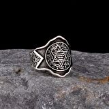 925 AYAR GÜMÜŞ MÜHRÜ SÜLEYMAN MODEL YÜZÜK