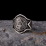 925 AYAR GÜMÜŞ MÜHRÜ SÜLEYMAN MODEL YÜZÜK