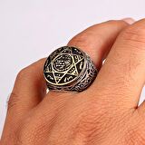 925 AYAR GÜMÜŞ MÜHRÜ SÜLEYMAN MODEL YÜZÜK