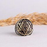 925 AYAR GÜMÜŞ MÜHRÜ SÜLEYMAN MODEL YÜZÜK