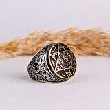 925 AYAR GÜMÜŞ MÜHRÜ SÜLEYMAN MODEL YÜZÜK