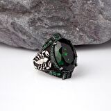 ZİRKON TAŞLI AKREP MODEL ERKEK GÜMÜŞ YÜZÜK