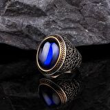 ZİRKON TAŞLI 925 AYAR GÜMÜŞ ERKEK YÜZÜK