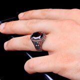 925 AYAR GÜMÜŞ ZİRKON TAŞLI BAGET MODEL ERKEK YÜZÜK