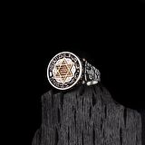 925 AYAR GÜMÜŞ HZ SÜLEYMAN MÜHRÜ TUĞRA MODEL YÜZÜK