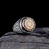 925 AYAR GÜMÜŞ HZ SÜLEYMAN MÜHRÜ ERKEK YÜZÜK