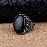 925 AYAR GÜMÜŞ ÇAKIL TAŞI MODEL ONİX TAŞLI YÜZÜK