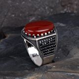 925 AYAR GÜMÜŞ OVAL MODEL AKİK VE MİKRO TAŞLI YÜZÜK