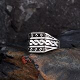 925 AYAR GÜMÜŞ ÖRGÜ MODEL ERKEK YÜZÜK