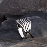 925 AYAR GÜMÜŞ ÖRGÜ MODEL ERKEK YÜZÜK