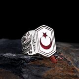 AYYILDIZ MODEL ALLAH YAZILI 925 AYAR GÜMÜŞ YÜZÜK