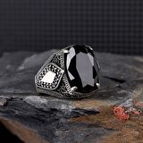 ZİRKON TAŞLI KIRMIZI RENK 925 AYAR GÜMÜŞ YÜZÜK