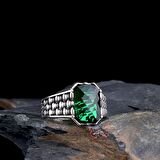 ZİRKON TAŞLI MODEL 925 AYAR GÜMÜŞ ERKEK YÜZÜK