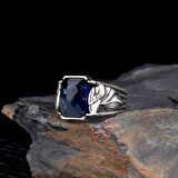 ZİRKON TAŞLI KARTAL MODEL 925 AYAR GÜMÜŞ ERKEK YÜZÜK