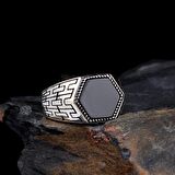 ONİX TAŞLI 925 AYAR GÜMÜŞ ERKEK YÜZÜK
