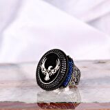 925 AYAR GÜMÜŞ MİKRO TAŞLI ANKA KUŞU MODEL YÜZÜK