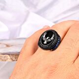 925 AYAR GÜMÜŞ MİKRO TAŞLI ANKA KUŞU MODEL YÜZÜK