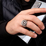 AYYILDIZ KARTAL MODEL 925 AYAR GÜMÜŞ ERKEK YÜZÜK