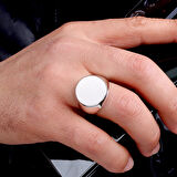 925 Ayar Gümüş Sade Model Erkek Yüzük