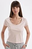 DeFacto Regular Fit Bisiklet Yaka Penye Basic Kısa Kollu Tişört D4455AX24HSPN681