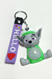 Köpek Işıklı Silikon Anahtarlık