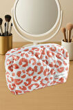 Leopar Desenli Makyaj Çantası