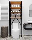 Klozet Üstü Düzenleyici Raf Banyo Düzenleyici Klozet Üstü Raf Banyo Raf Dolap Çam