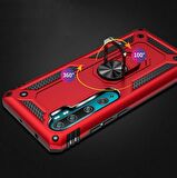 Smcase  Xiaomi Mi Note 10 Lite Kılıf Vega Yüzüklü Tank Kapak 