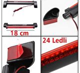 Araç Cam İçi Harici Stop Lambası 24 Ledli Üniversal 12 Volt